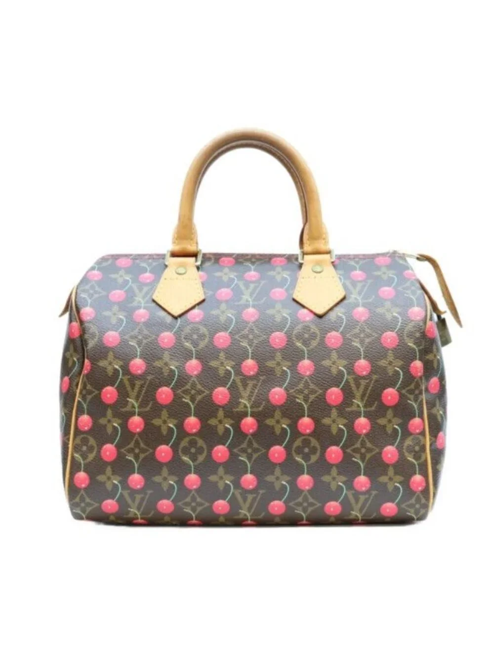 Louis Vuitton Monogram Cherry Speedy 25 Handbag